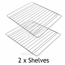 2 x Adjustable Stainless Steel Oven Shelves Grill Shelf Fits ZANUSSI 345 - 565mm