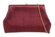 Ladies Glitter Pleated Clutch