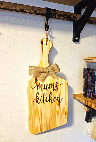 Wooden hanging mum kitchen - wooden, mum's