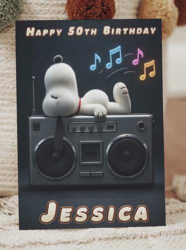 Snoopy personalised birthday - snoopy,