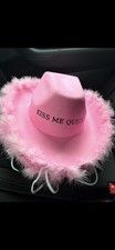 Pink Cowboy Hat With Fluffy