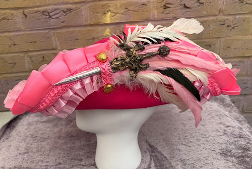 Fancy pinks pirate hat - pirate,