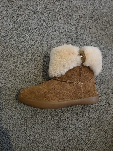 Girls fluffy ankle tan - fluffy, ugg