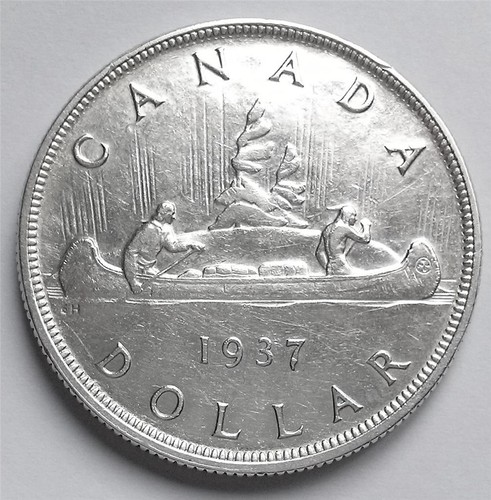 1937 canada silver voyageur - silver,