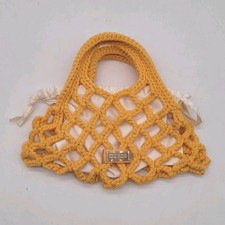 Guess Orange Yellow Plaited Net Bag with Lining HWNETB_ORA (#H1/07)