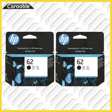 Original HP 62 Black Ink x2