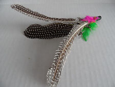 (CR008) Cat Kitten Toy Feather Refill, Fit Da Bird & Frenzy Style Wands, Natural