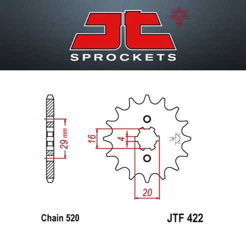 Steel sprocket 422 - jt, tooth