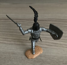 Timpo Silver Knight Plastic Soldier with Sword and Shield - Good Vintage 1970s