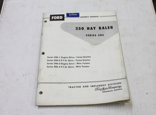 Owners manual for - owners, ford