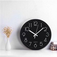12" Round Wall Clock Bedroom