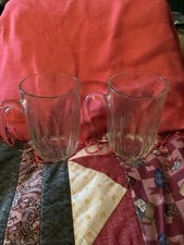 PAIR OF GLASS MUGS? DURALEX MADE IN FRANCE.