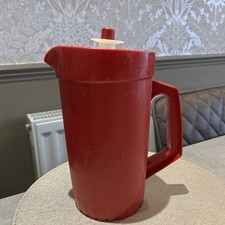 TUPPERWARE Vintage Red Jug