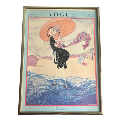 Vtg vogue magazine cover print - vogue,