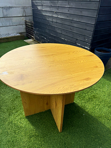 Round oak wood - round,