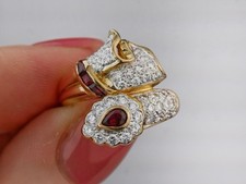Unusual 18ct Yellow Gold, Ruby