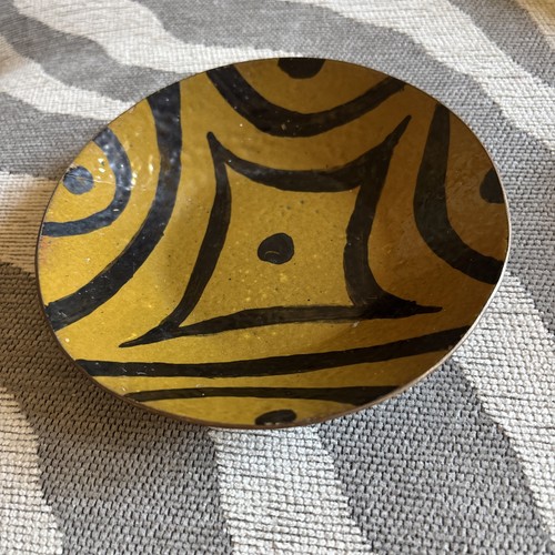 Unusual enamelled copper bowl - unusual,