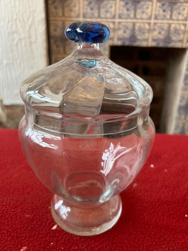 Unmarked clear glass jar - glass,
