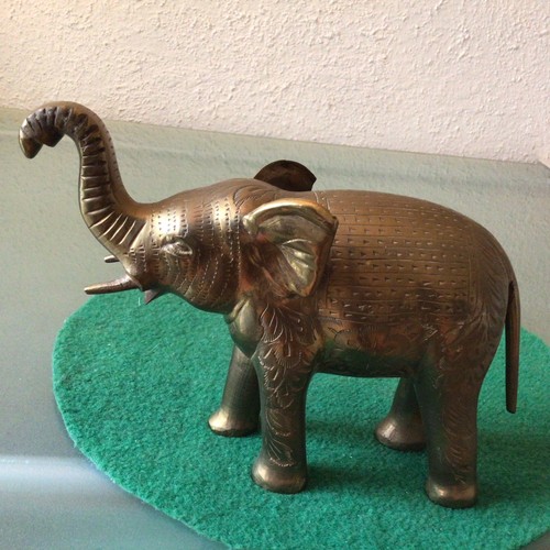 Vintage brass elephant 5 - vintage, 5.5