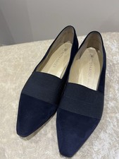 Women Dark Navy Suede Court