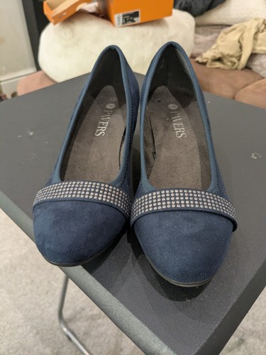 Pavers navy suede - navy,