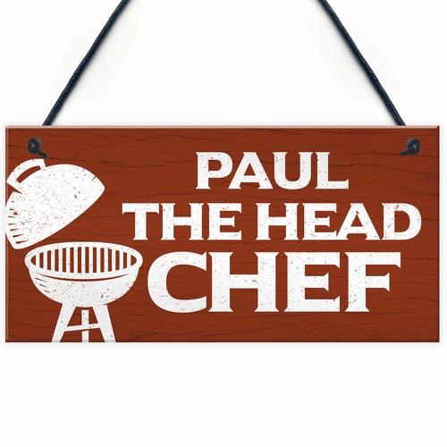 Personalised head chef bbq - head,