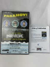 Paramore Parahoy 2014 Cruise Poster Signed by Hayley Williams Taylor York RARE!