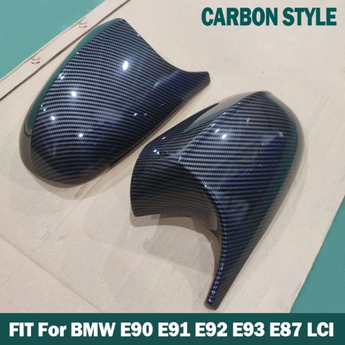 Carbon black side mirror cover - black,