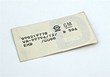 Genuine New VAUXHALL D DECAL