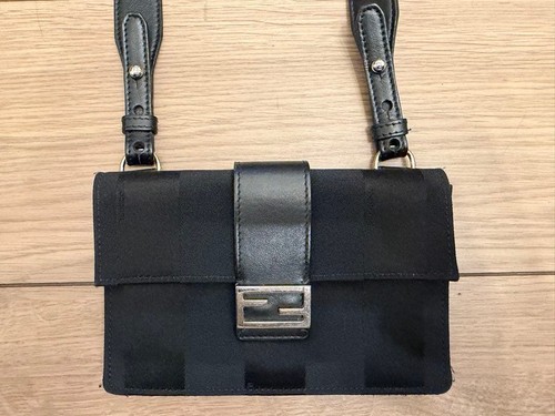 Fendi pekin baguette - baguette, black