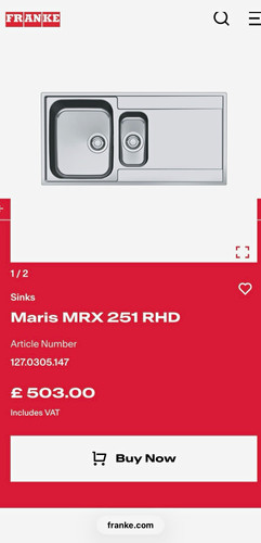 Franke maris mrx 251 - maris,