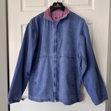 Deal Smock Canvas Sweatshirt Men’s Small Blue Cotton Fisherman Artist Full Zip