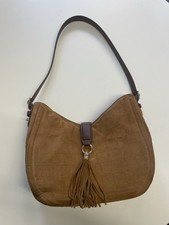 Fairfax & Favor Langham Tan Croc Suede Hobo Bag