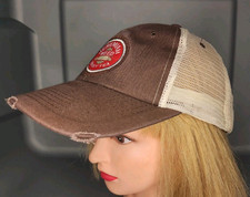 Jeremiah Weed Southern Style Sweet Tea Snapback Retro Trucker Hat Distressed 