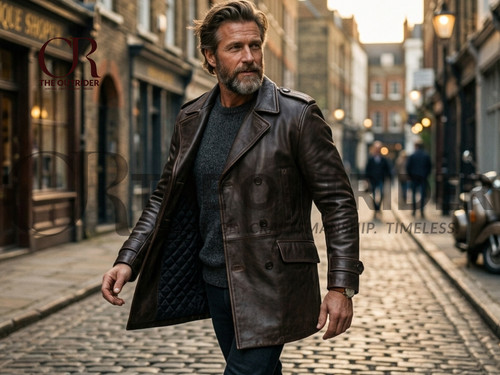Men real lambskin leather - real,