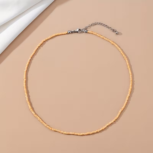 Boho seed beaded strand - beaded,