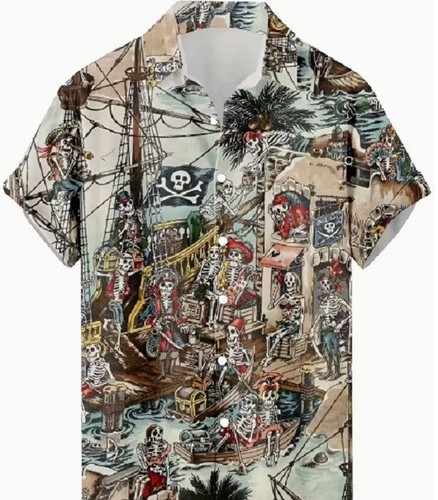 Pirates short sleeve - sleeve, full