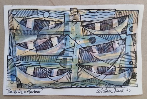 20th vintage abstract - c,