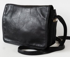 Black Soft Leather Shoulder/Crossbody bag