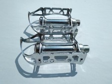 Vintage Bike Pedals. NOS/New Notario Road Bike Pedals (Steel). Made In Spain