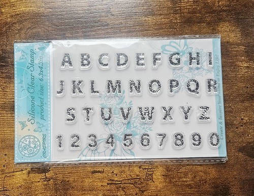Patterned alphabet clear - patterned,
