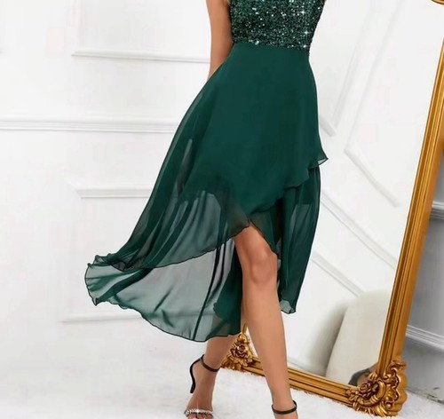 Women emerald green sequin one - emerald,