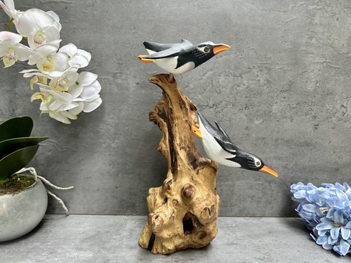 Penguin ornament driftwood - penguin,