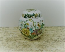 Vtg/Antique Mason's Ironstone Ginger Jar Rare Strathmore Floral Pattern England