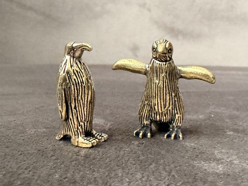 Solid brass mini - solid, penguin