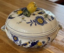Spode blue bird tureen - blue, with