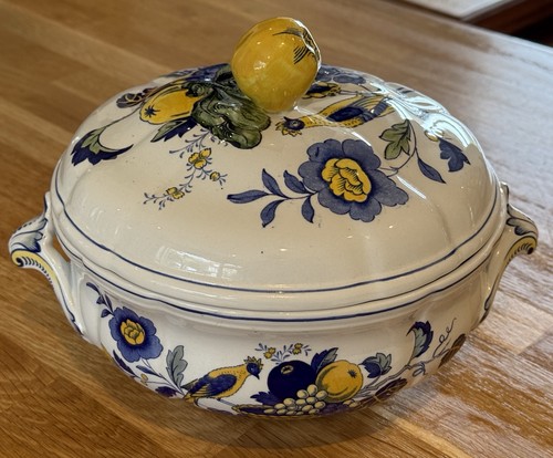 Spode blue bird tureen with - spode,