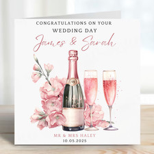 Personalised Wedding Day Card