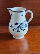 Liverpool Blue And White Sparrow Beak Jug Prunus Root? 18th C