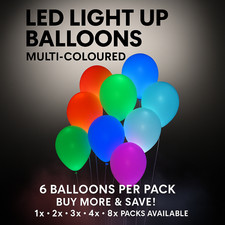 LED Balloons 48 Pack Light Up PERFECT PARTY Decoration Wedding Kids Birthday UK!